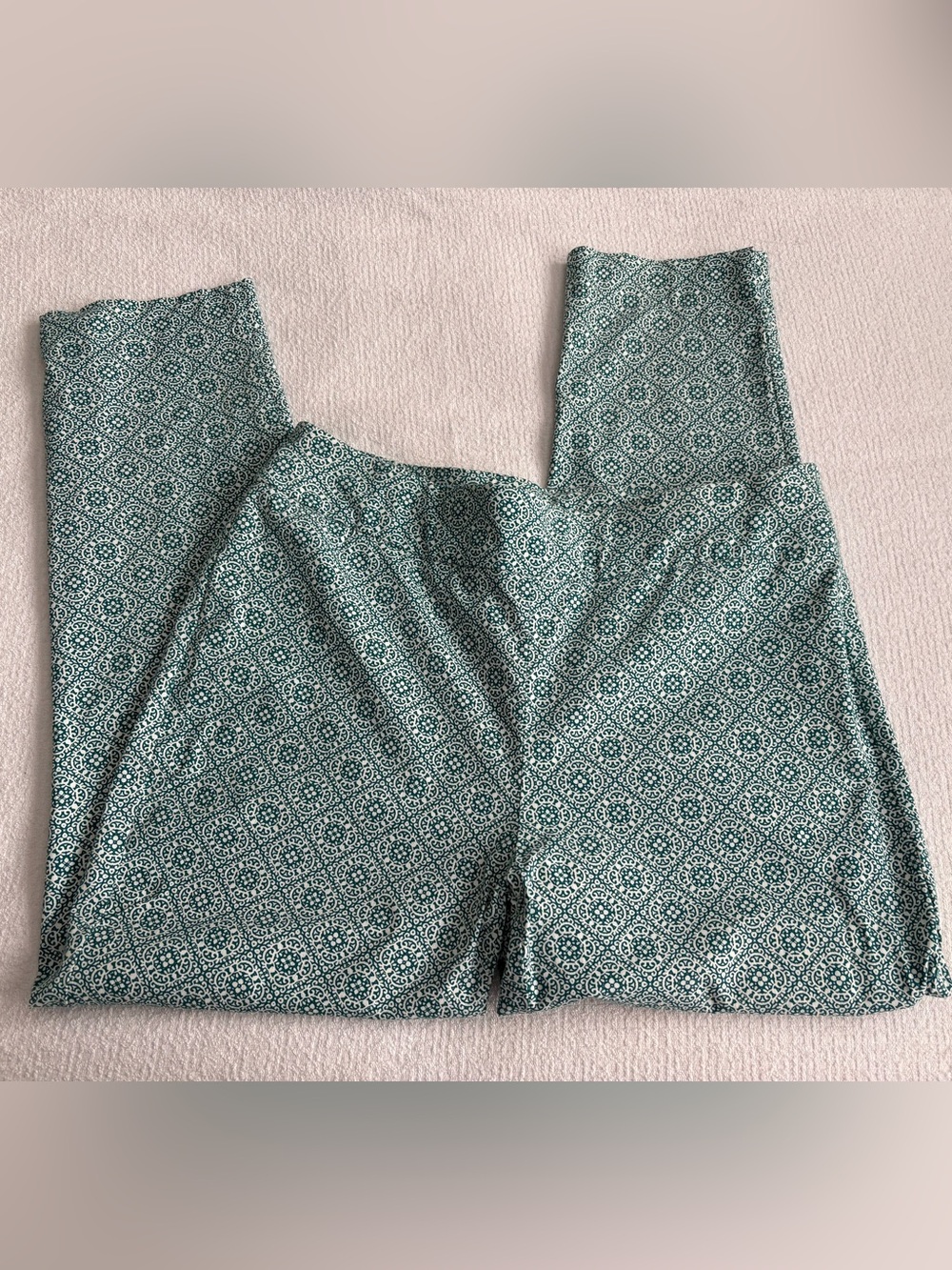 Chicos Printed blue Green Pants